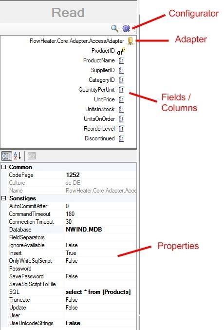 Adapter properties